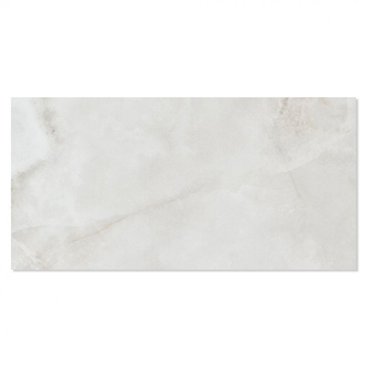 Marmor Klinker Fiori Vit Polerad 90x180 cm-0